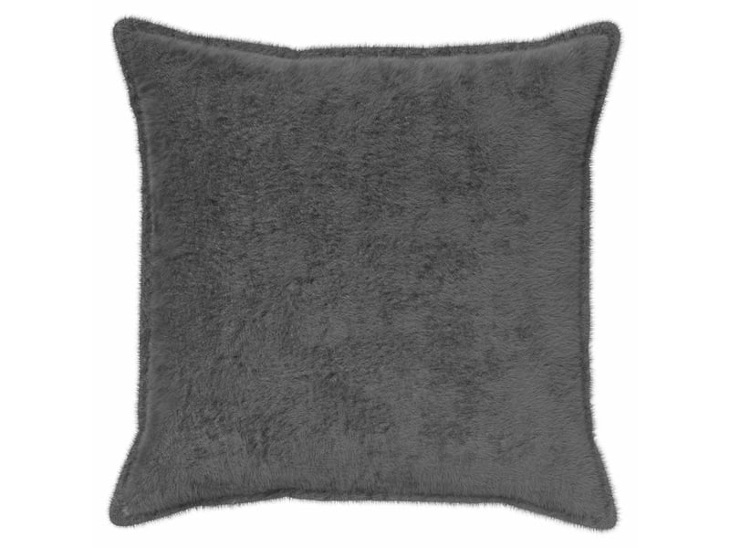  Lot de 2 housses de coussin houten gris foncé 65 x 65 cm cf49318  - Conforama C