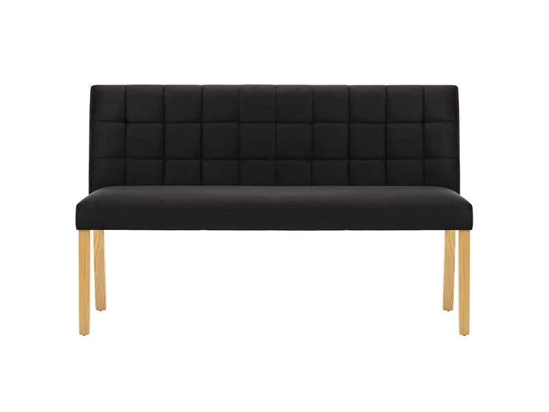  Banc d'entrée, banc d'intérieur 140 cm noir velours  - Conforama C
