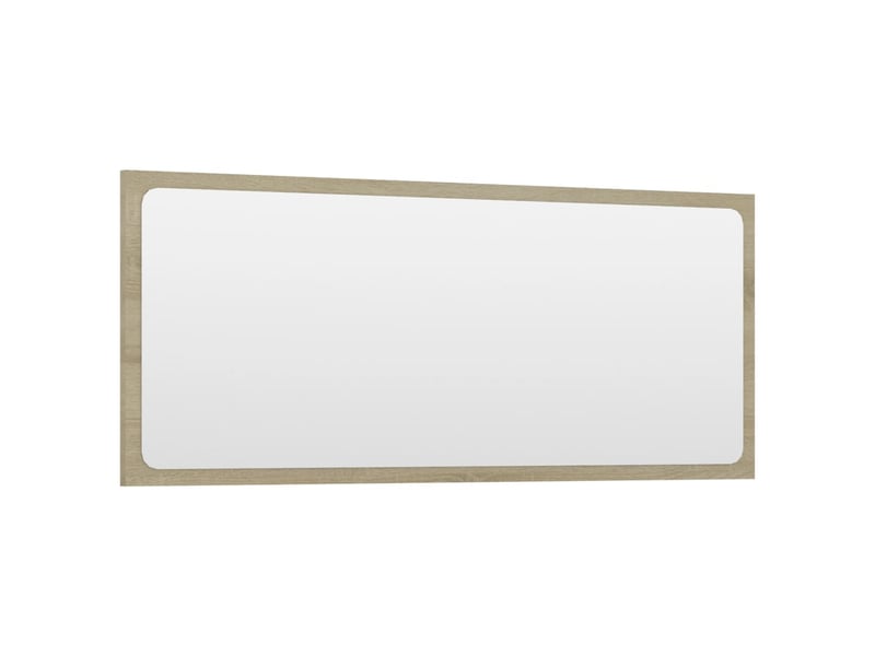  Miroir salle de bain chêne sonoma 90x1,5x37 cm aggloméré  - Conforama C