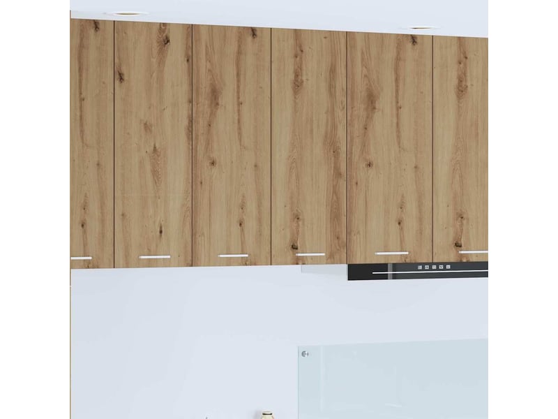 Meuble de rangement cuisine, armoire suspendue chêne artisanal 60x31x80cm shl1051 - Conforama B