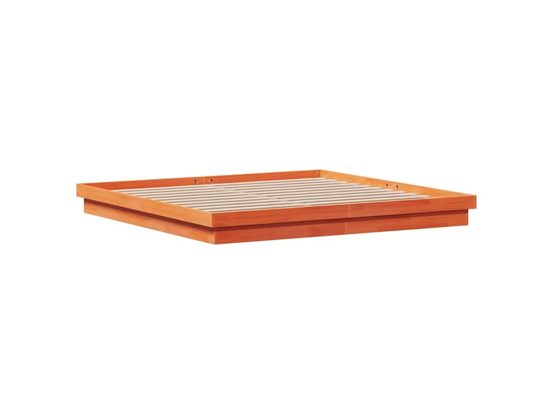  Lit double- lit adulte -  cadre de lit à led sans matelas 200x200 cm bois massif  - Conforama D