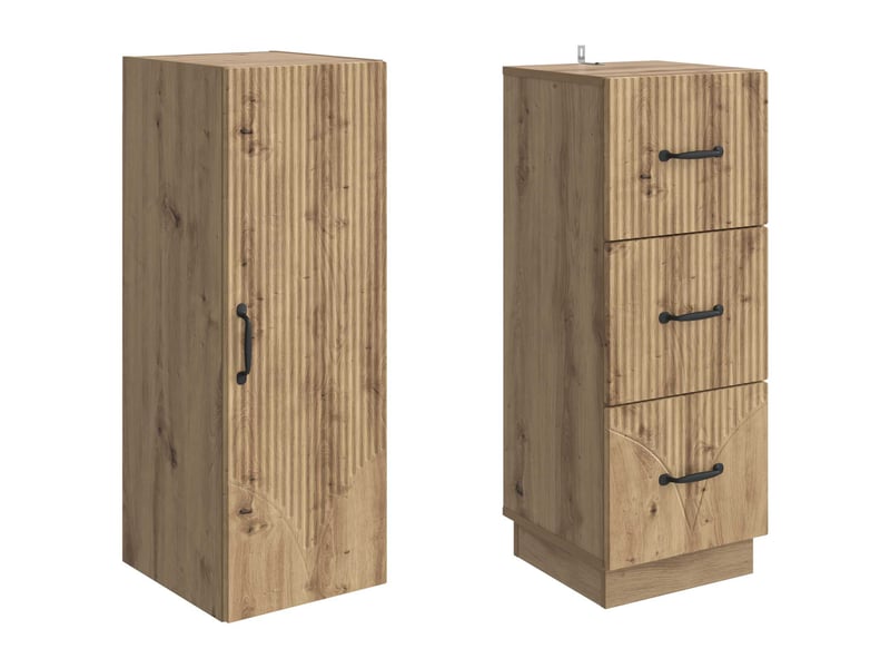 Ensemble de meubles 2 pcs, rangement de salon 33 x 34,5 x 87 cm bois d'ingénierie shl8063 - Conforama D