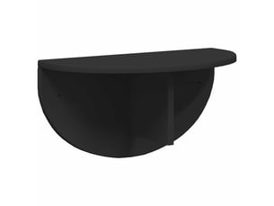 Étagère flottante, étagère suspendue montage mural noir 48 x 24 x 24 cm cf42567