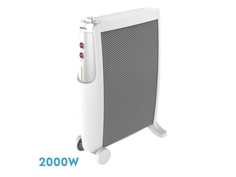  Fabrilamp imperial radiateur mica 2000 w 2 éléments blanc et argent 226722074 - Conforama A