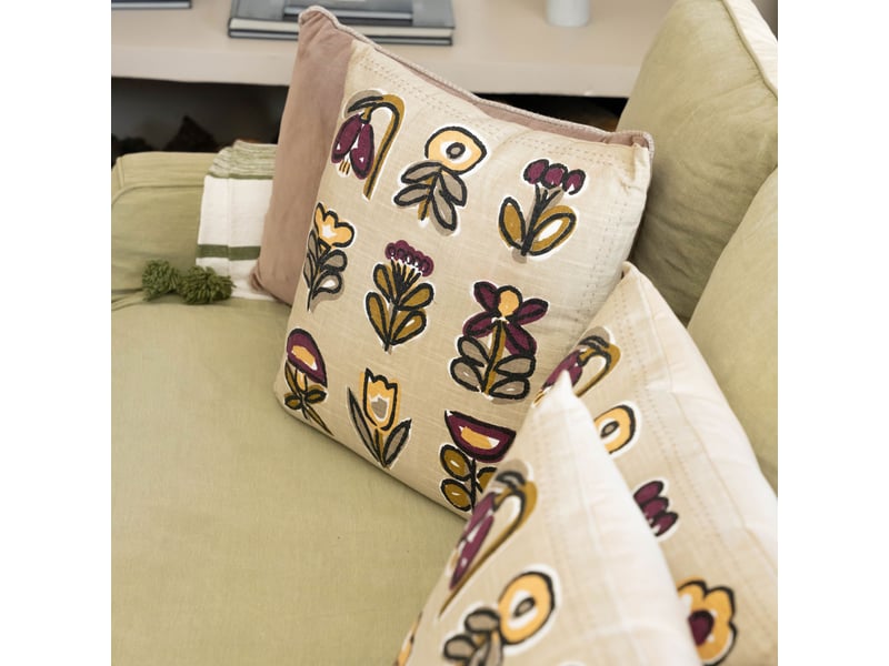  Coussin motif fleur design 45x45 cm  - Conforama B
