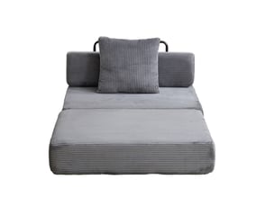 Deplimousse convertible 1 place <strong>WISHDOR</strong> <strong></strong> gris foncé