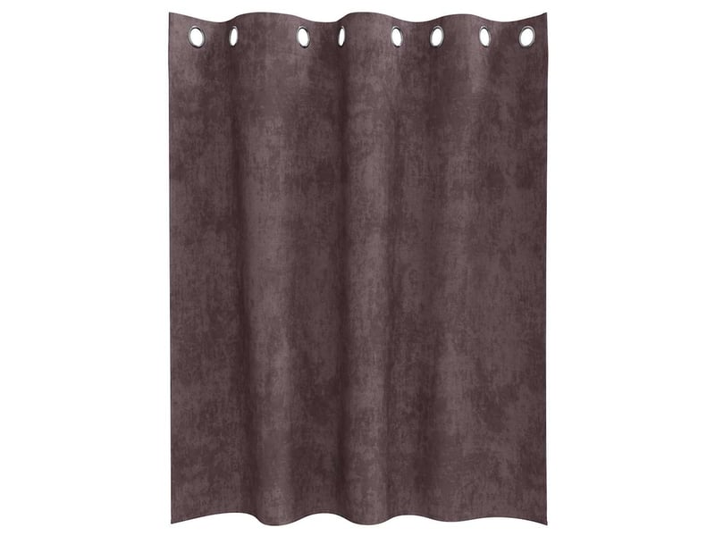  Lot de 2 rideaux en velours, rideaux de fenêtre marron 140 x 140 cm velours cf44227  - Conforama D
