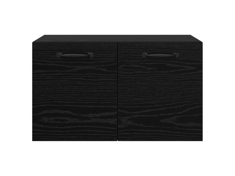  Meuble mural, meuble de rangement salon 60 x 36,5 x 35 cm bois d'ingénierie chêne noir  - Conforama D