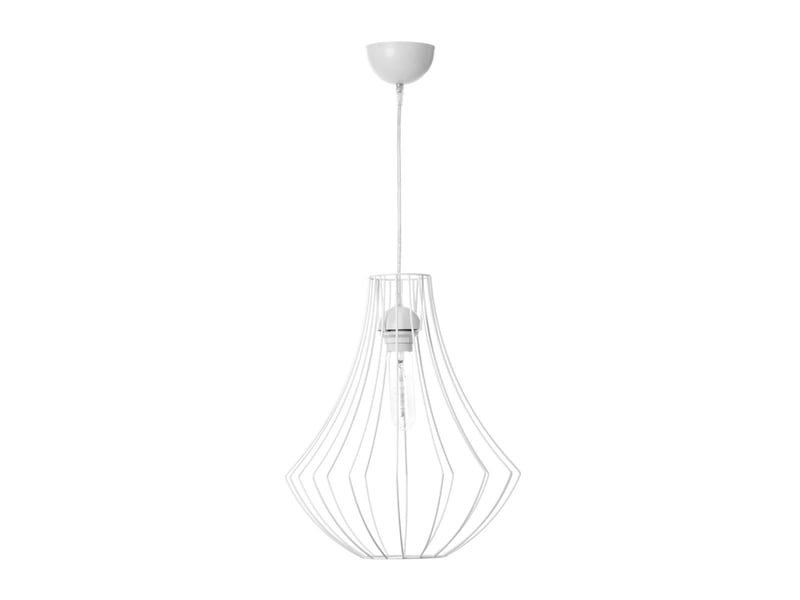  Lampe suspension en métal jasmin 40cm blanc  - Conforama A