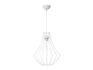 Lampe suspension en métal jasmin 40cm blanc
