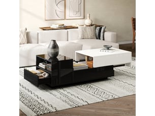 Table basse coloris blanc <strong></strong> <strong></strong>