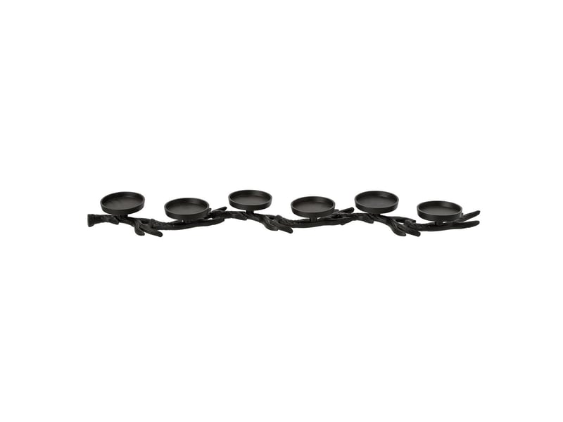  Chandelier branche de cerf yasmine 83cm noir  - Conforama A