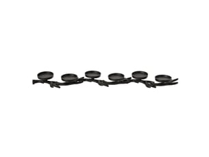 Chandelier branche de cerf yasmine 83cm noir