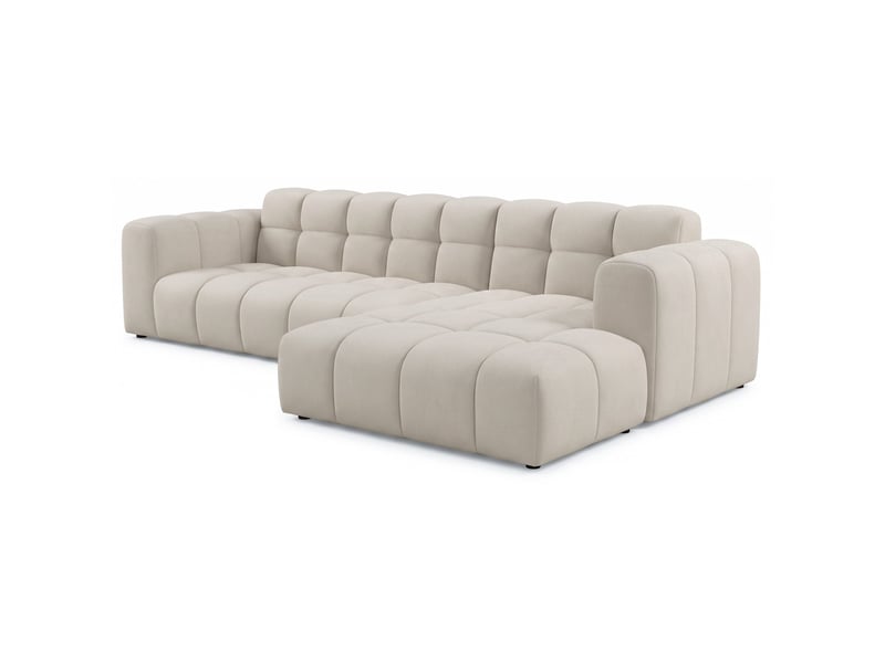 Selsey boloon - canapé d'angle - 300 cm - velours gris Boloon - Conforama C