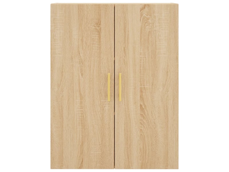  Buffet haut - bahut - meuble de rangement chêne sonoma 69,5x34x180 cm bois d'ingénierie  - Conforama E
