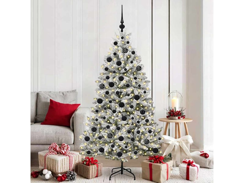  Sapin de noël - arbre de noël artificiel 180 cm 300 led blanc chaud  - Conforama B
