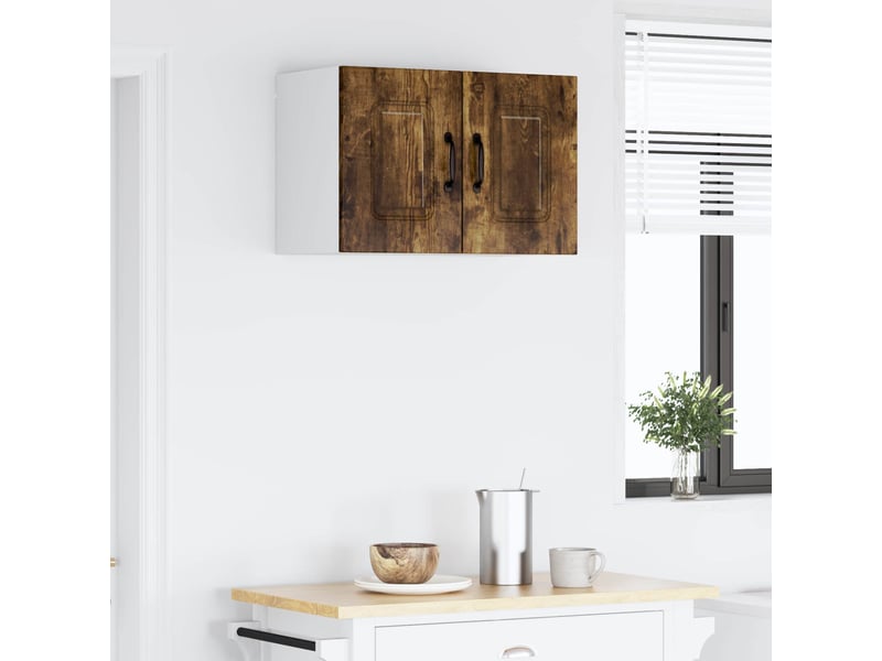  Meuble mural de cuisine | armoire de cuisine chêne fumé 60x31x40cm shl6484  - Conforama D