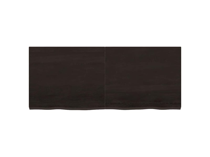  Comptoir de salle de bain, plan de travail marron foncé bois massif traité cf65870  - Conforama D