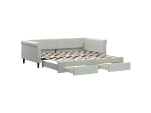 Lit simple 100x200 cm    coloris gris