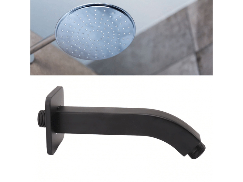  Tube d'extension de bras de douche en laiton, extension de pommeau de douche, décoration de la maison, npt pour salle de bain (noir)  - Conforama B