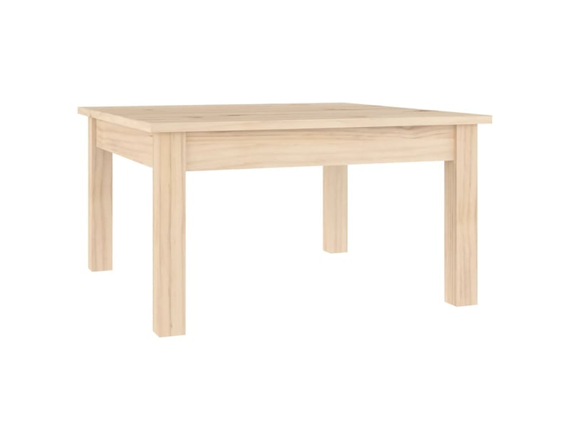 Table basse | table d'appoint salon 55x55x30 cm bois massif de pin  - Conforama A