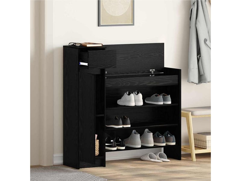  Banc à chaussures, meuble à chaussures 100,5x28x100 cm bois d'ingénierie shl6464  - Conforama D