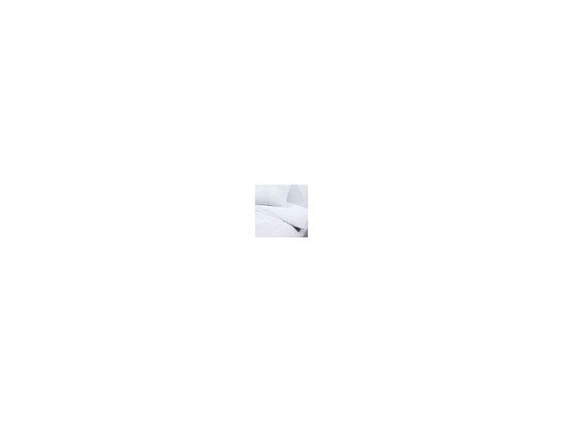  Housse de couette blanche en microfibre 140x200 cm  - Conforama D