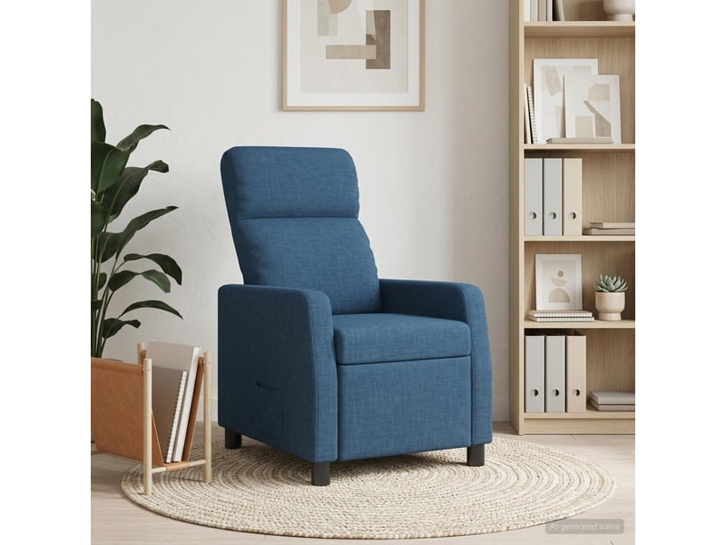 Vidaxl fauteuil inclinable bleu tissu - Conforama B