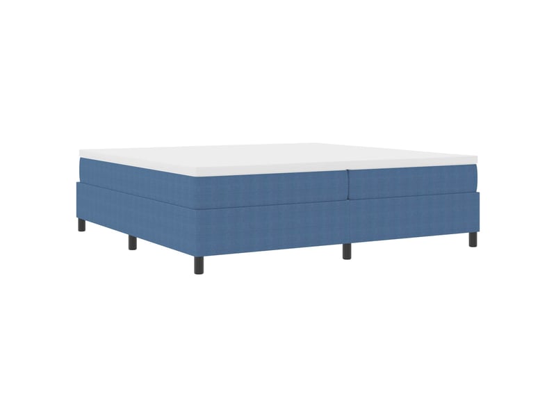  Lit double- lit adulte -  cadre de lit plateforme bleu 200 x 200 cm  - Conforama A