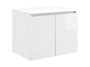 Cabinet salle de bain mural, meuble de rangement blanc brillant shl459