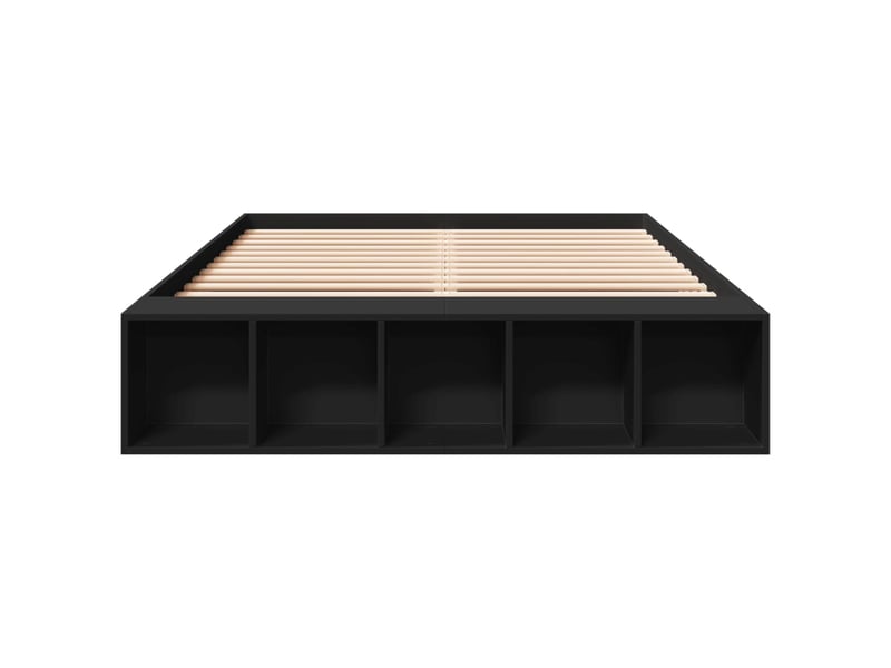  Lit double- lit adulte -  cadre de lit sans matelas noir 135x190 cm  - Conforama C
