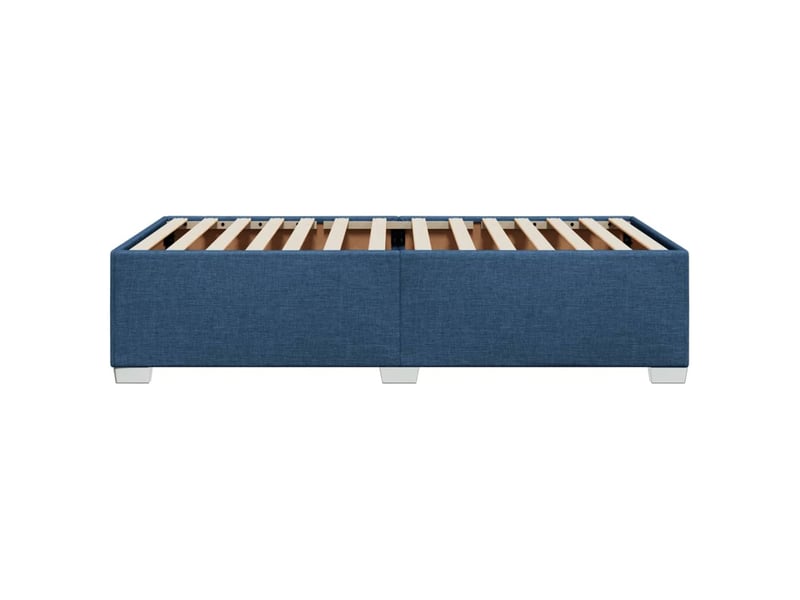  Lit simple- lit adulte -  cadre de lit sans matelas bleu 90x190 cm tissu  - Conforama D
