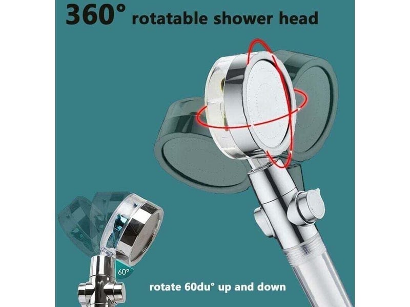  Pommeau douche haute pression wappiot anti-calcaire, filtre 4 éléments pp pour salle de bain  - Conforama D