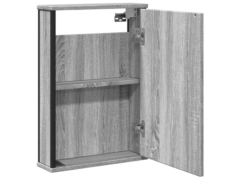  Armoire à miroir de salle de bain sonoma gris bois d’ingénierie shl2778  - Conforama E