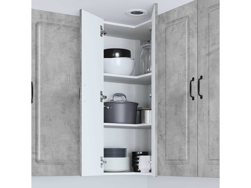 Panneau de lave-vaisselle kalmar gris béton 57x57x100cm - Conforama D