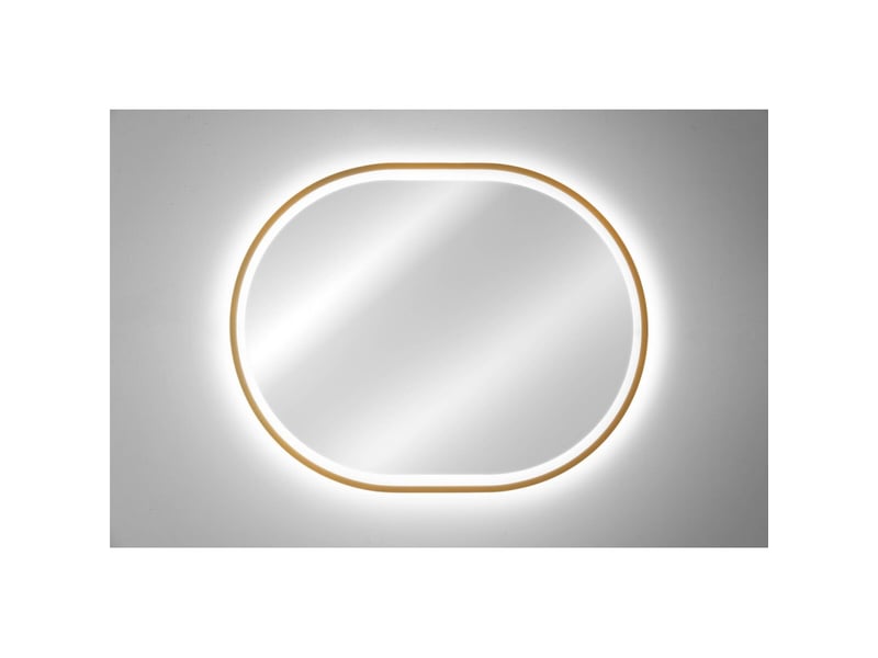  Miroir salle de bain led doré ovale 90x70 cm design  - Conforama B