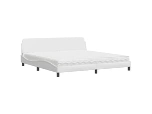 Lit 2 places 200x200 cm coloris blanc