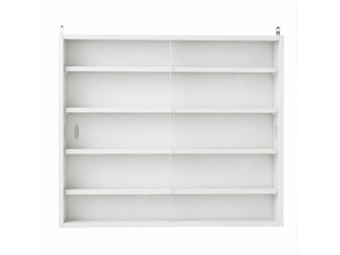 Vitrine coloris blanc ARVELLA - 80 cmx60 cm