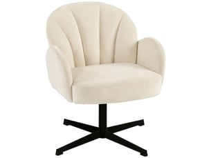 Fauteuil fixe pivotant  <strong>PANGIVO</strong> <strong></strong> Velours beige