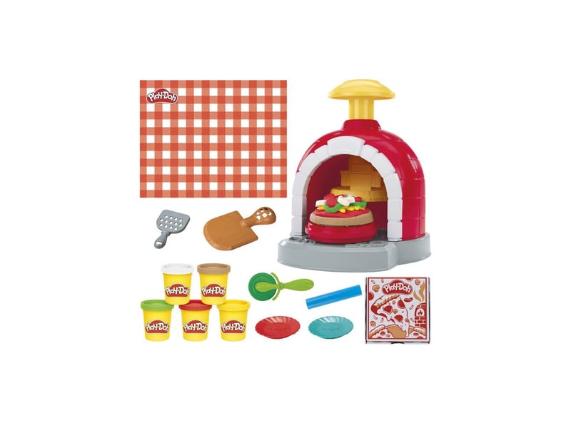 Set cuisine play doh four a pizza tournant accessoires 5 pots de pate HASG29215L0 - Conforama B