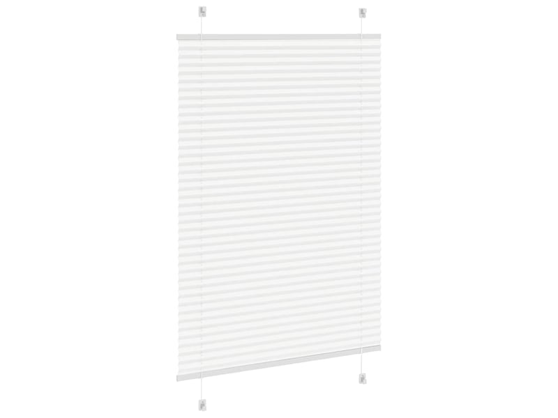 Store plissé, store de fenêtre blanc 100x150 cm largeur du tissu 99,4cm polyester cf46723 - Conforama D