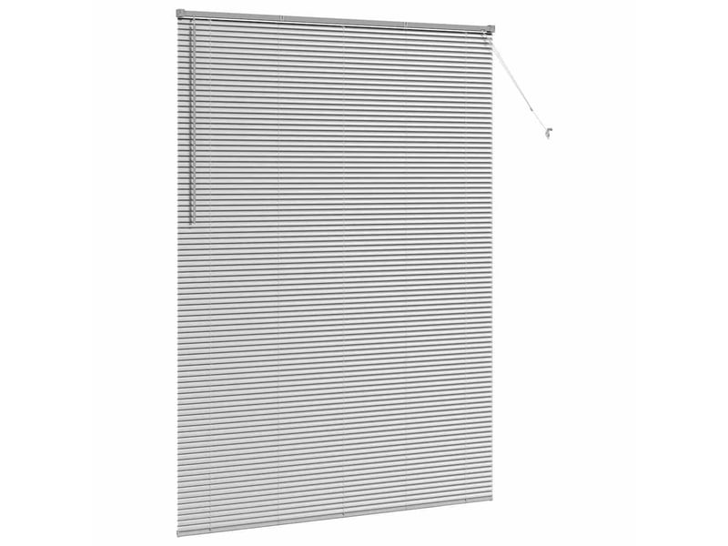 Store vénitien, store de fenêtre argenté 220 x 160 cm 25 mm aluminium cf47594 - Conforama E