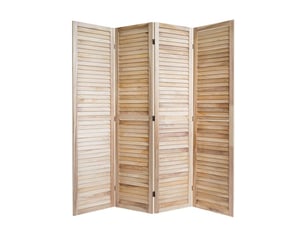 Paravent 4 panneaux en bois - modèle 338b clair