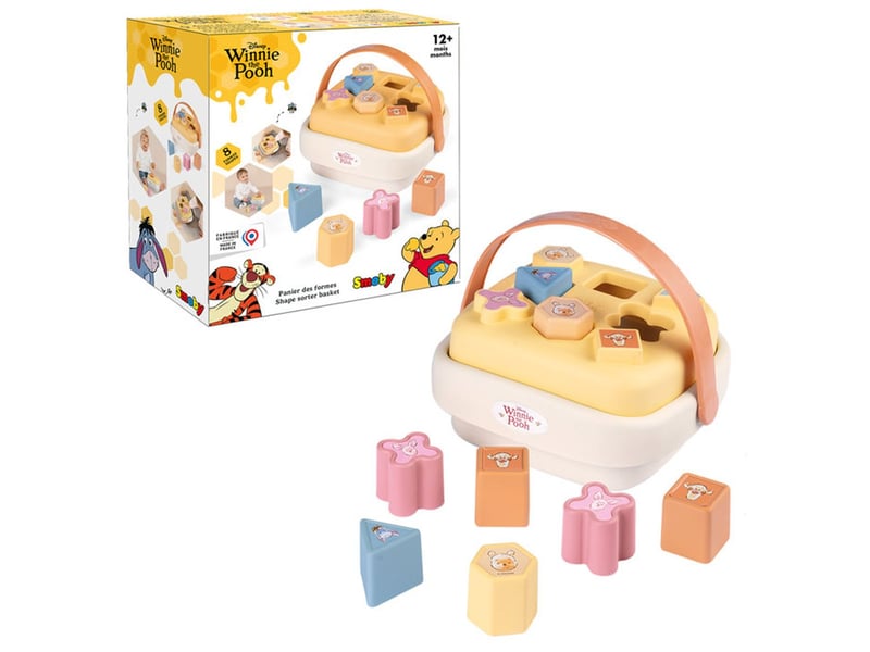  Traineau de tri formes et couleurs 8 pièces winnie l’ourson avec poignée 12 mois 7600140701 - Conforama A