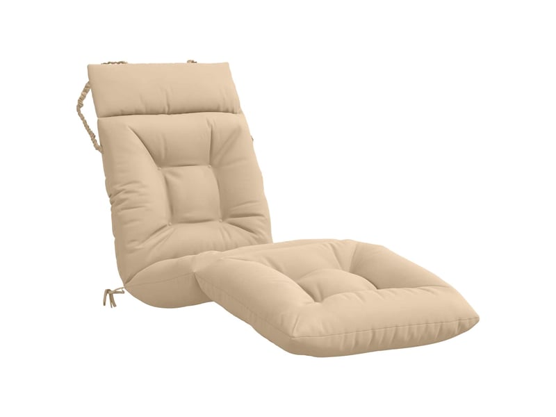  Coussin de transat, coussin pour bain de soleil vianen 100 % polyester crème 200 x 50 x 8 cm cf56294  - Conforama A