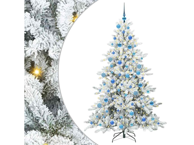  Sapin de noël - arbre de noël artificiel à branches articulées blanc 180 cm  - Conforama A