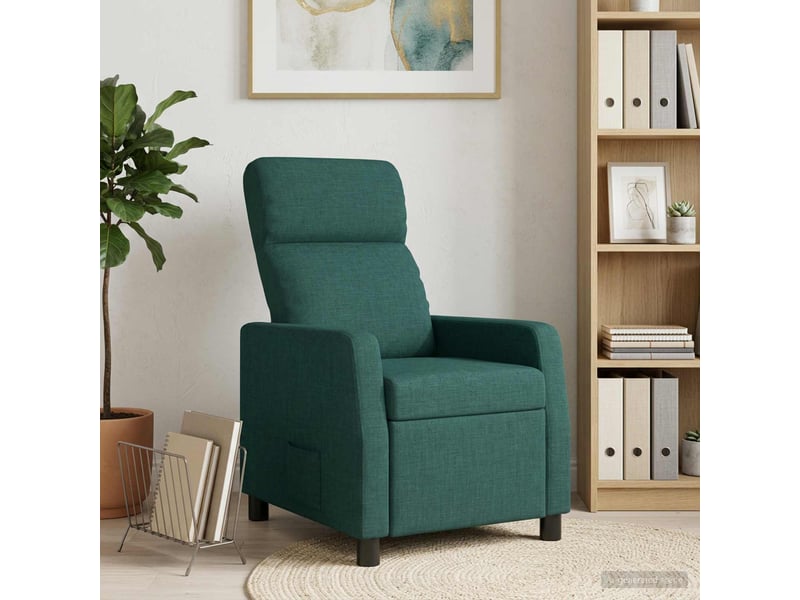  Vidaxl fauteuil inclinable vert foncé tissu  - Conforama B