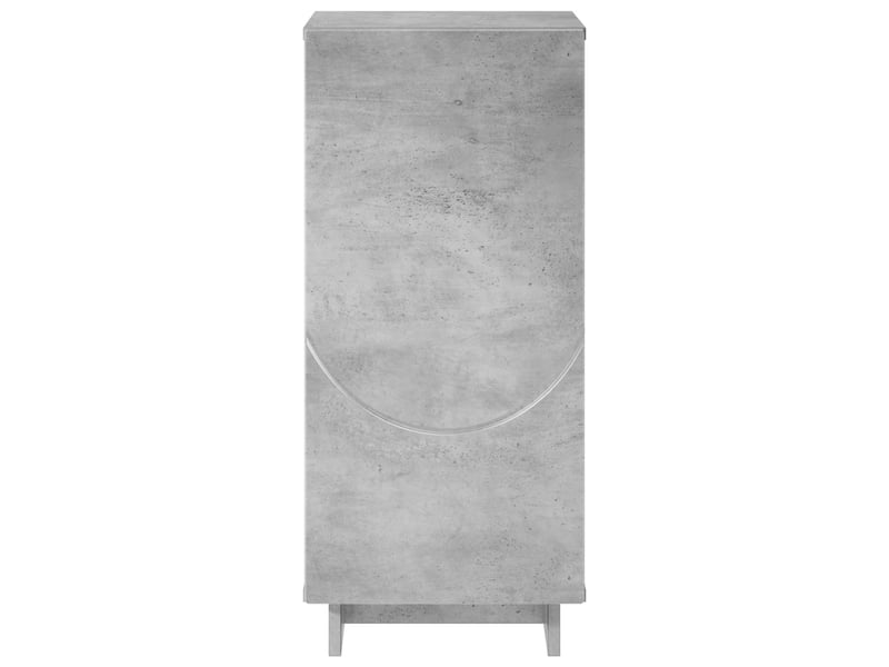  Buffet salon, buffet de rangement gris béton 33,5x34,5x75 cm bois d'ingénierie shl14256  - Conforama D
