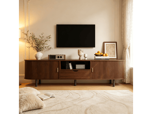 Meuble tv coloris naturel 175 cm