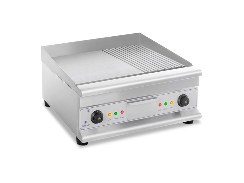  Plancha grill électrique nervurée double 60 cm 6 400 watts 14_0002861  - Conforama A